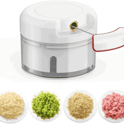Mini food Chopper, powerful meat grinder, hand-power food Chopper, vegetable and nuts shredder