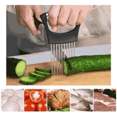 Stainless steel spoon needle fork slicer